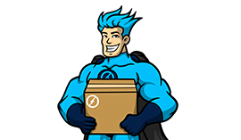 snusHERO mit Paket klein